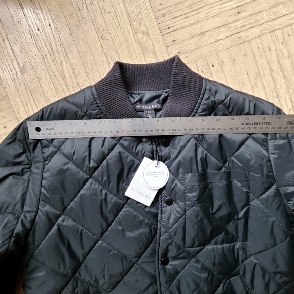 New Black enTHREAD Quilted Jacket Medium BNWT - Picture 5 of 6